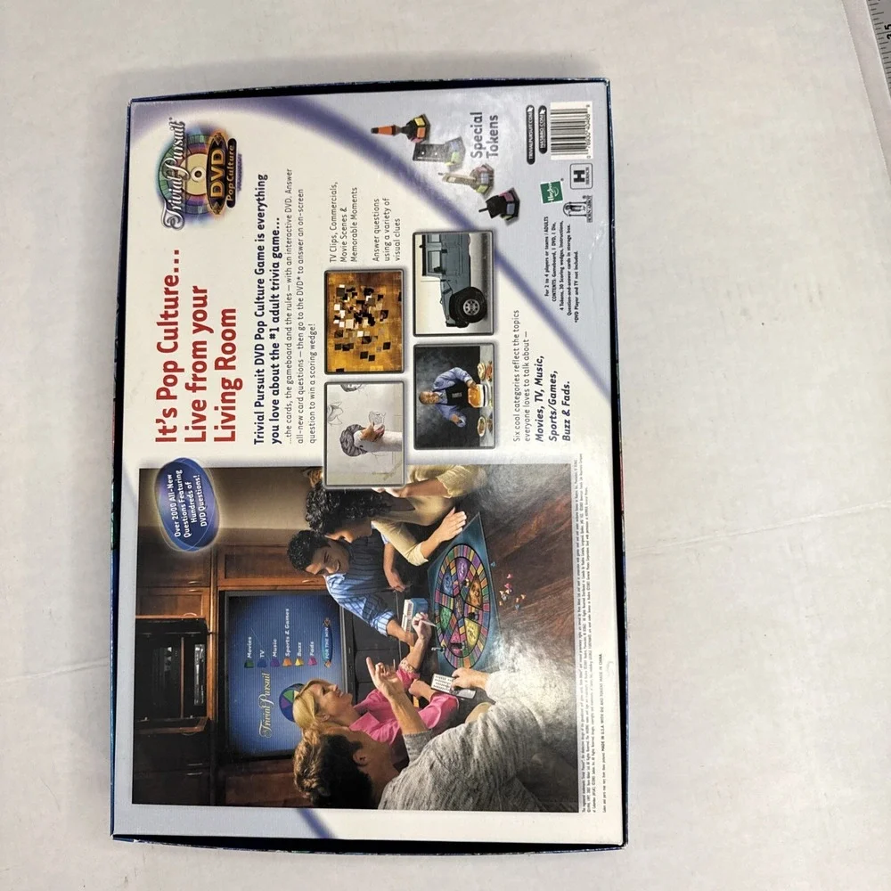 Trivia Pursuit 2003 DVD interactive board game Pop Culture 20‎ yrs on Family TV